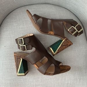 Mark Snake Embossed Ankle Booties Size 8